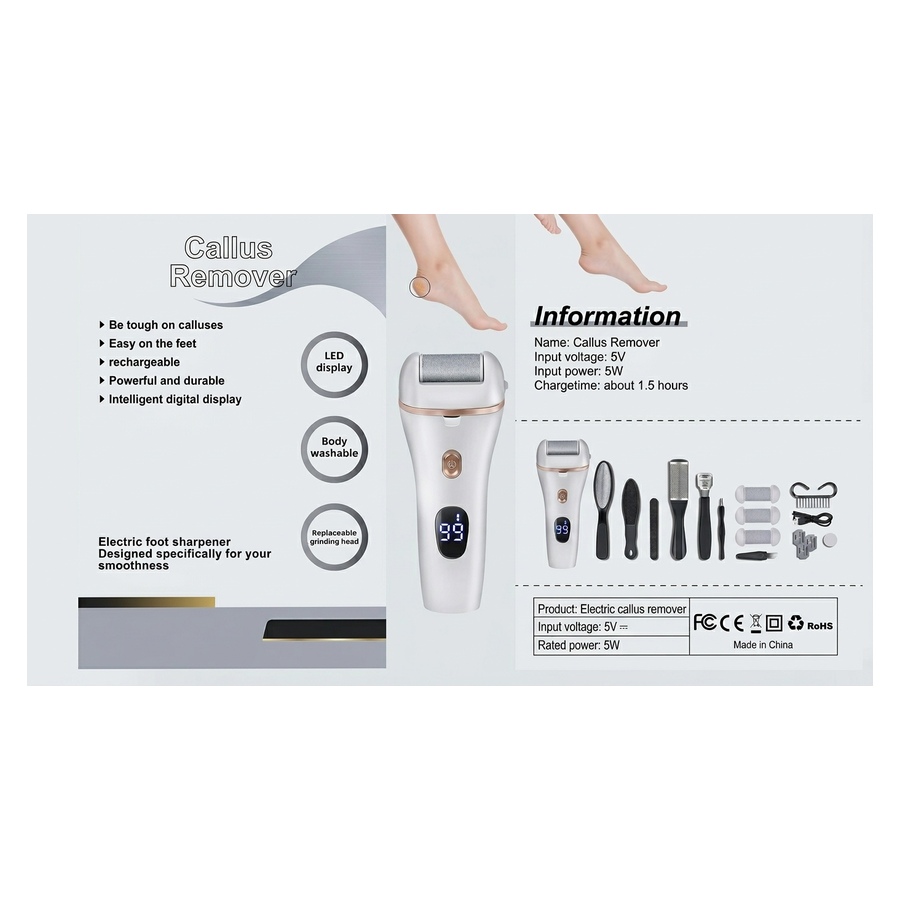 LED Precision Callus Remover Pedicure Tool