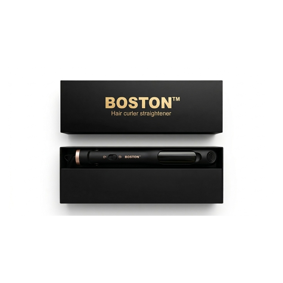 Boston 2-in-1 Steam Stylist & Flat Iron Straightener